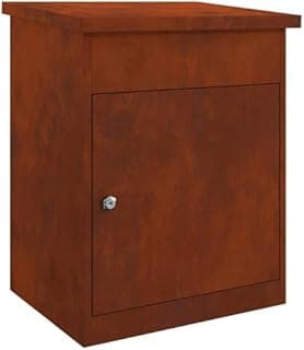 vidaXL Parcel Drop Box with Storage Anthracite 47.5 x 38 … - 1