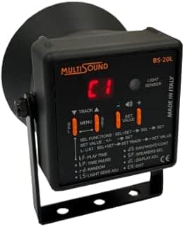 MultiSound BS-20L Répulsif Sonore Anti Pigeon et Oiseaux | Effaroucheur Acoustique Anti Pigeons et Oiseaux Nuisibles, Appareil Résistant à l'eau, 10 Chants (AGR-22_REV2) - 1