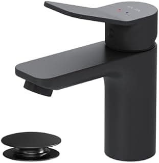 AM.PM – Robinet Salle Bain, Mitigeur Lavabo Noir Mat à Éc… - 1