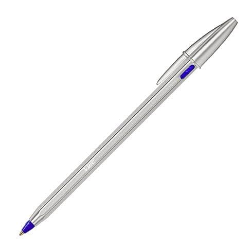 PACK BIC CRISTAL RE NEW - BLEU 1 STYLO-BILLE BIC CRISTAL RE NEW + 2 RECHARGES - POINTE MOYENNE (1.0MM) - 2