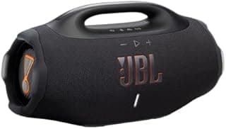 JBL Boombox 4, Enceinte Bluetooth Portable, Son JBL Pro, AI Sound Boost, étanchéité et résistance à la poussière IP68, jusqu'à 34 h d’autonomie, Connexion Multi-Enceintes Auracast, Noir