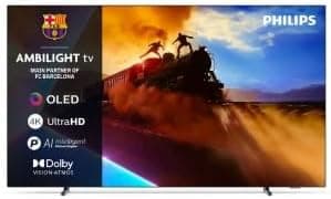 Philips Ambilight 48OLED760 4K OLED Smart TV, 48 Inch Screen with P5 AI Perfect Picture Engine Ultra HD, Titan OS, Dolby Vision and Atmos Sound, Compatible with Alexa and Google Voice Assistant