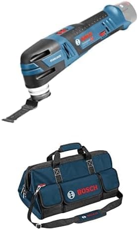 Bosch Professional 12V System Cordless Multi Tool GOP 12V-28 (Starlock Tool Holder, incl. 1xStarlock BIM Plunge Cut Saw Blade, Without Battery - Charger) + Bosch Professional toolbag, Size L