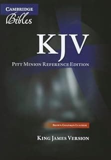KJV Pitt Minion Reference Bible, Brown Goatskin Leather, KJ446:X