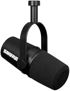 Shure MV7X XLR Podcast Microphone pour le Podcasting, l'e… - 1