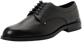 Tommy Hilfiger Chaussures Derby Homme Corporate en Cuir, Noir (Black), 40