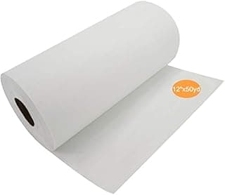 New brothread Tear Away (arracher) Stabilisateur de Broderie 12" x50Yd(30cmx46M) Rouleau - Poids Médium 50gm(1.8oz) Couper en différentes Tailles pour la Broderie à la Machine et la Couture à la Main - 1