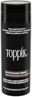 Toppik Hair Building Fibres Powder, Medium Brown, 27.5g Bottle - for A Thicker-looking Hairline, Crown and Beard, Instant Thinning Concealer for Men and Women 