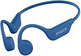 IFECCO Casque Conduction Osseuse - Écouteur Conduction Osseuse Bluetooth 6.2 avec Micro,IPX5 Étanche Ecouteur Osseux pour Cyclisme,Course à Pied Sport - 1