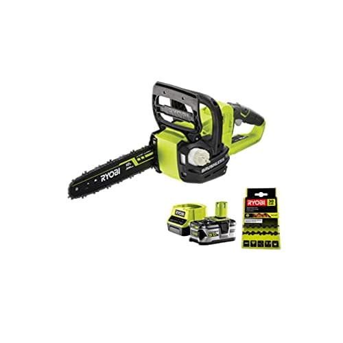 Pack RYOBI Tronçonneuse 18V One+ OCS1830-1 batterie 5.0Ah…