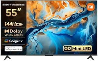 XIAOMI TV S Mini LED 55 Zoll (140 cm), 4K UHD Smart TV, 144Hz (240Hz Game Boost Mode), Dolby Atmos & Vision, HDR10+, Triple Tuner, DVB-C/S/S2/T/T2, Google TV, MEMC, Airplay, Google Assistant - 1