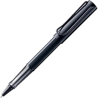 Lamy AL-star black - Rollerball Pen pen with transparent, ergonomic grip & line width M - lightweight aluminum body - including rollerball refill M 63 in black