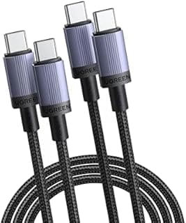 UGREEN 240W USB C to USB-C Cable 2 Pack PD 3.1 Fast Charging Cable Type C Charger Lead Compatible with MacBook Pro/Air, HP Laptop, iPad Pro/Air, iPhone Air/17/16, Galaxy S25 Ultra, 2x2M - 1