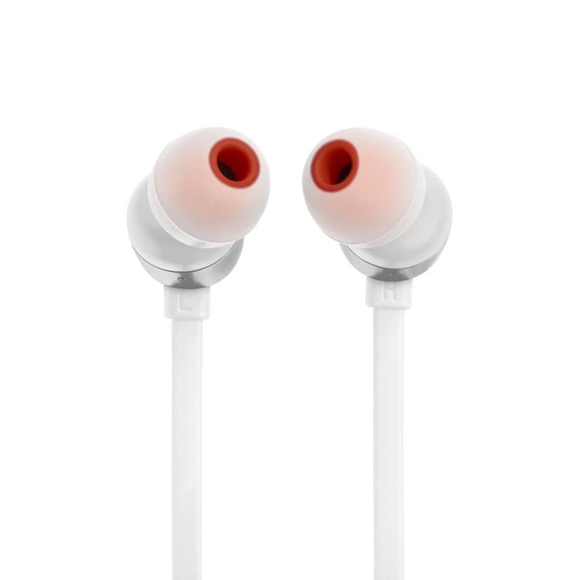 JBL Tune 310 C Hi-Res Wired Earbuds with Microphone, Flat Tangle-Free Cable, 3-Button Remote, EQ Presets Control and Volume Adjustment, White - 7