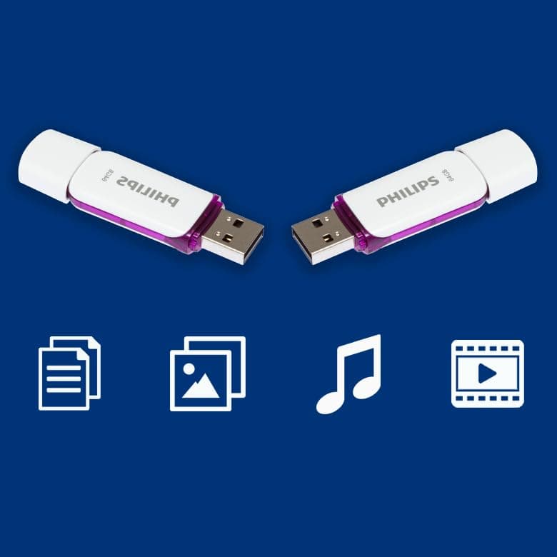 Unità flash USB Philips Snow Edition 64 GB, USB 2.0, confezione da 2 - 6