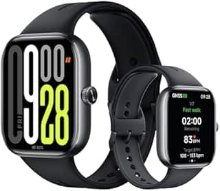 XIAOMI Redmi Watch 5-Montre Connectée, Suivi du Sport et Fitness, Ecran AMOLED 53mm, jusqu'à 24 Jours d'autonomie, 150+ Modes de Sport, Surveillance de la fréquence Cardiaque, Suivi du Sommeil, Noir
