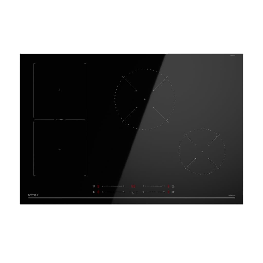 Hermitlux Induction Hob with 4 Recessed Burns, 77 cm, 700…