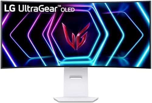 LG 39GS95QE-W WQHD OLED Display, 39-inch, 3440 x 1440, 21:9, 0.03ms, 240Hz, F Classification, Micro Lens Array+ Technology, DisplayHDR True Black 400, White