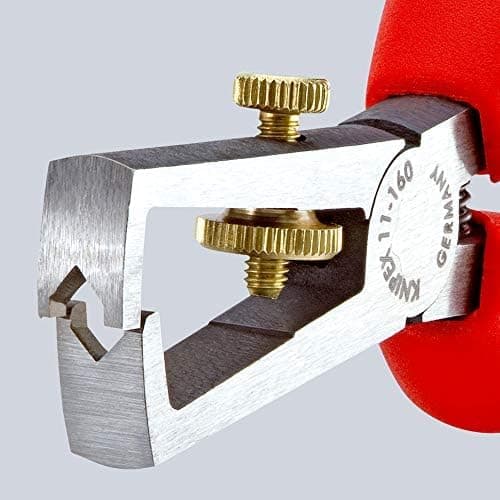 KNIPEX Insulation Stripper with Opening Spring, Universal with Multi-Component Handles 160 mm, 11 02 160 - 5