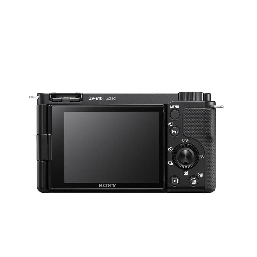 Sony ZV-E10 System Camera with 16-50mm Lens (APS-C) - 4K Video, Swivel Display, Real-time Eye Auto Focus, Lightweight & Ideal for Vlogger & Beginners - 3