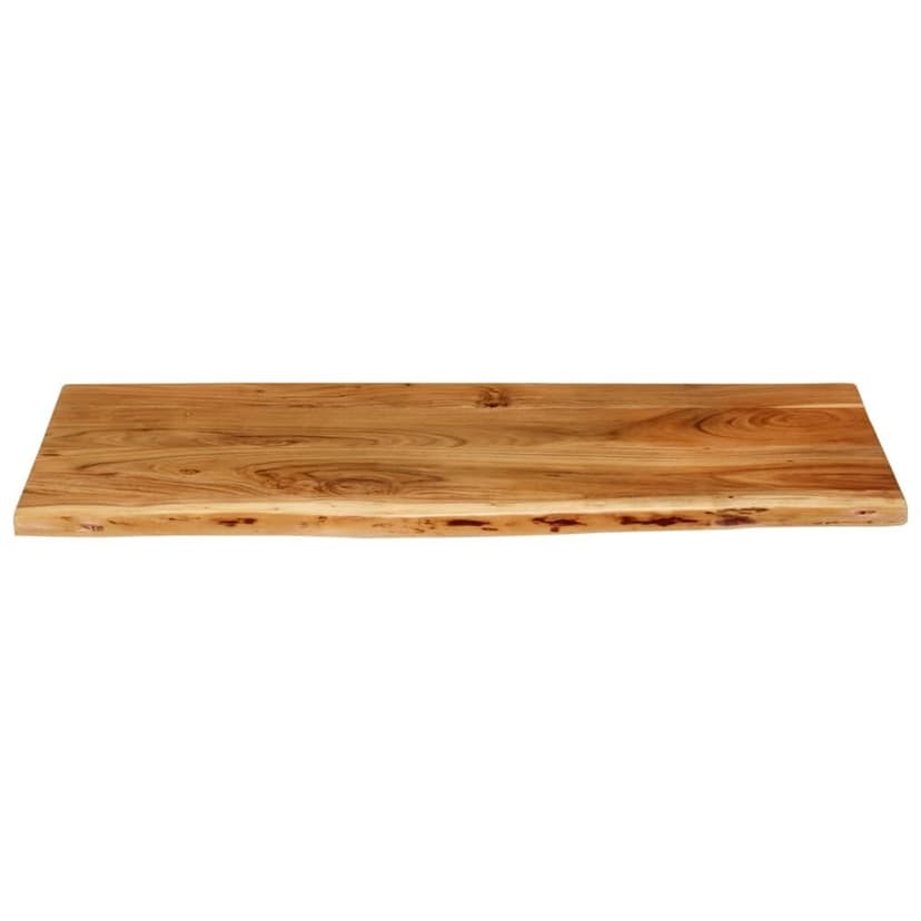 vidaXL Dessus de salle de bain en acacia massif - Accessoire d'évier en bois - Bord vivant - 6