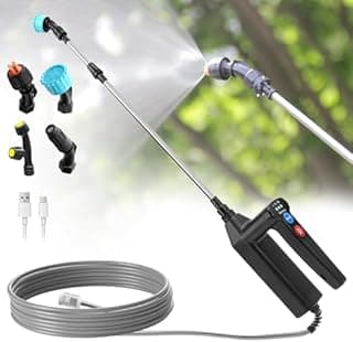 SYLSTAR Battery Powered Sprayer 8M Hose, 26.2inch Electri… - 1