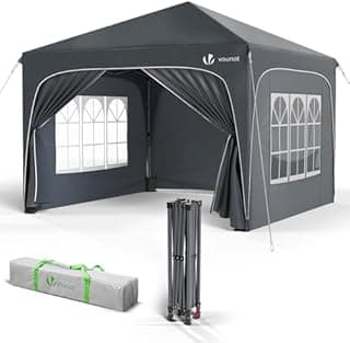 VOUNOT® Tonnelle de Jardin 3x3m Tente Pliable Imperméable… - 1