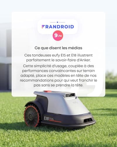 eufy E18 Robot Tondeuse sans Fil périphérique ni RTK et Boîte de Lames de Rechange eufy - 4