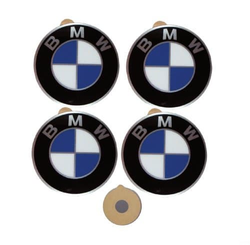 BMW Genuine Wheel Center Cap Emblems Decals Stickers 45mm - 1