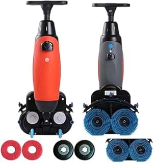 LMYYDES Autolaveuse de sols Professionnelle, Puissance de Brosse 2 x 200 W et Double réservoir 4 L + 6 L, autolaveuse et polisseuse électrique 36 V pour sols en carrelage et béton