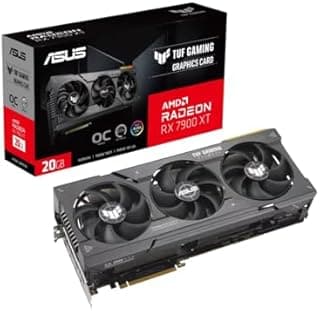 ASUS TUF GAMING Radeon RX 7900 XT OC Edition – Carte graphique gaming (20GB GDDR6X, PCIe 4.0, HDMI 2.1a, DisplayPort 2.1, ventilateurs axiaux)