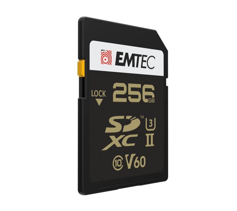 Emtec ECMSD256GUHS2V60 mémoire flash 256 Go SDXC UHS-II Classe 2 - 2