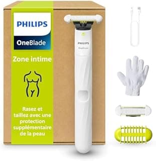Philips OneBlade Intimate, Designed for Pubic Grooming, Trim & Shave with Extra Skin Protection, Close & Comfortable Results - not Completely Bare, Model QP1924/28 - 1