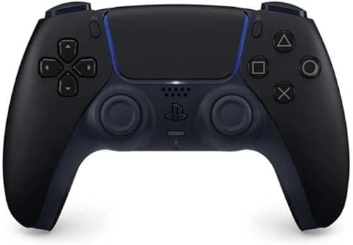 Sony, Manette PlayStation 5 Officielle DualSense, Sans Fil, avec Retour Haptique & Gâchettes Adaptatives, Micro Intégré, Batterie Rechargeable, Compatible PS5/PC, Couleur : Midnight Black