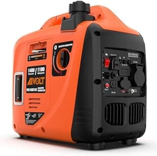 AIVOLT 1400W Silent Inverter Generator Set With AC 230V/DC 12V/USB Type-A Outlets, 2.5L Tank - Portable Lightweight for Outdoor Camping