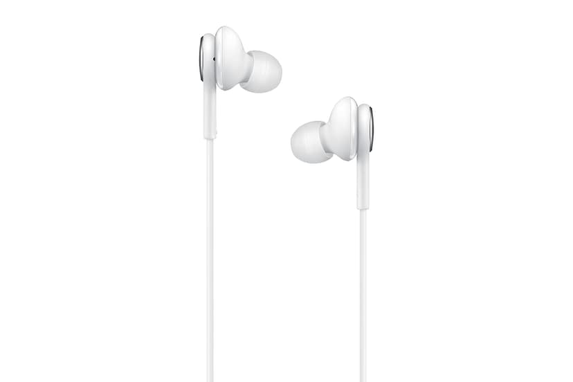 Samsung EO-IC100 In-Ear Headphones with USB Type-C and Low-Tangle Fabric Cable - Sound by AKG - White - 2