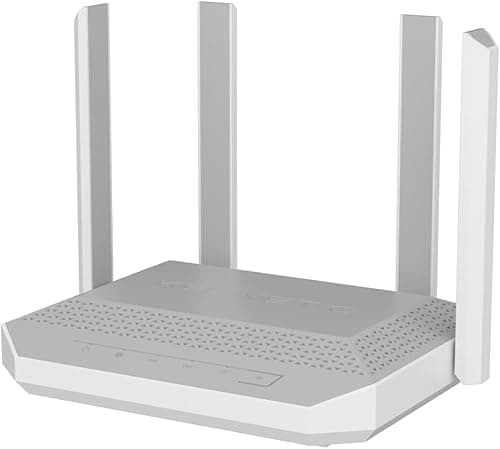 Keenetic Titan BE7200 Mesh Wi-Fi 7 Multi-Gigabit Router with 1 x 10G, 1 x 2.5G and 4 x 1G Smart Switch and Multifunctional USB 3.2 and 2.0 Ports