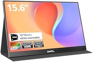 DHPL Écran Portable 15.6", IPS FHD 1080P – Écran d'extension USB-C/Mini HDMI avec Haut-parleurs intégrés, Compatible avec Laptop, PC, Mac, PS5, Xbox, Switch - 1