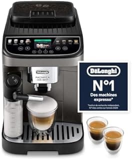 De'Longhi Magnifica Evo Next ECAM312.80.TB, Automatic Coffee Machine with Automatic Milk Frother, Bean for Cup- Coffee and Cappuccino Machine with Intuitive Touch Screen, Black/Titanium - 1