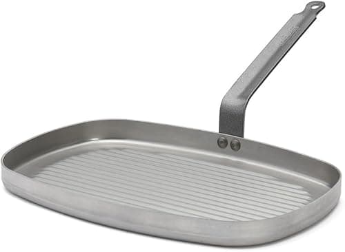 DE BUYER -5540.38 -poele grill rectang. queue f. 38x26cm, Gris