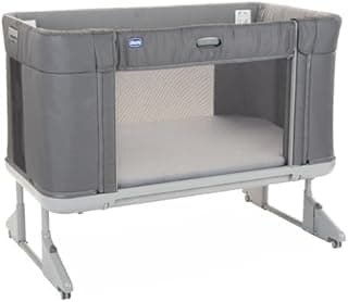 Chicco Next2Me Forever, Lit Bébé 3en1, Jusqu’à 4 Ans (22 Kg), Compatible avec Différents Lits, Berceau Bébé 3en1, Hauteur Réglable, Bonne Circulation de l'Air, 4 Roues, Matelas Inclus - 1