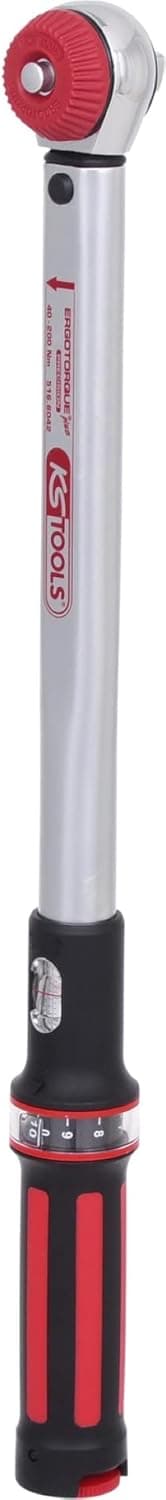 KS Tools 516.6042 1/2 "ERGOTORQUE®precision torque wrench 40-200 Nm with Quick-Lock knob ratchet head - 1