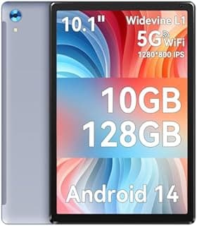 Ainmel Kids Tablet 7 inch, Android 13 Tablets for kid, 5GB RAM+32GB ROM 128GB Expand, Parental Control, Kids Software Pre-Installed, Dual Camera, Android Learning Tablet with Proof Case (Blue)