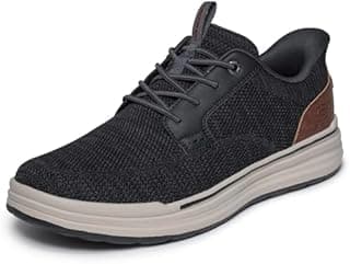 Skechers Homme Sterling Ramone Basket, Black Knitted Mesh…