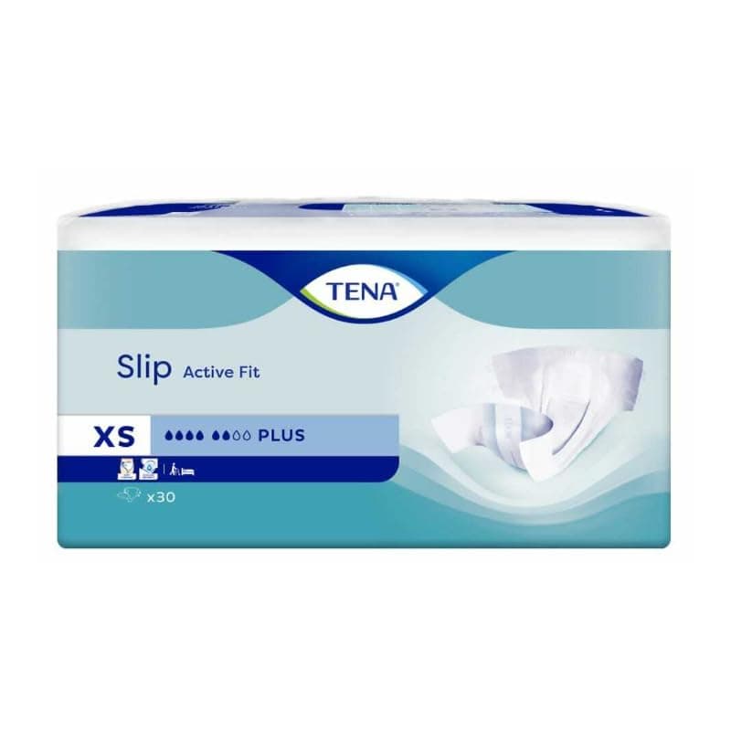 Tena Slip Active Fit Plus XS - 1 paquet de 30 protections