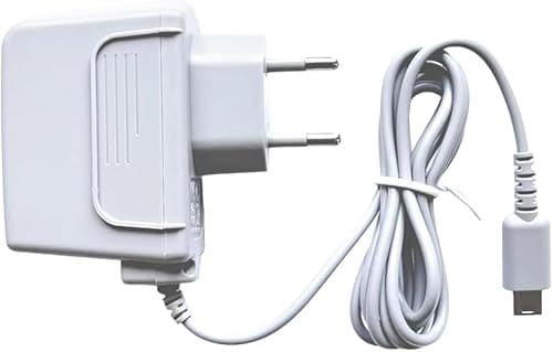 Kinoco Caricatore compatibile con console 3DS/3DS XL, 2DS, DSi/DSi XL,Alimentatore portatile per ricarica console di gioco, 1,1 m (grigio)