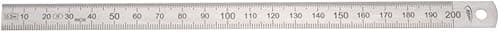 HELIOS-PREISSER Stahlmaßstab biegsam EG-Prüfzeichen Genauigkeit II, 200 x 13 x 0.5 mm, 0460222