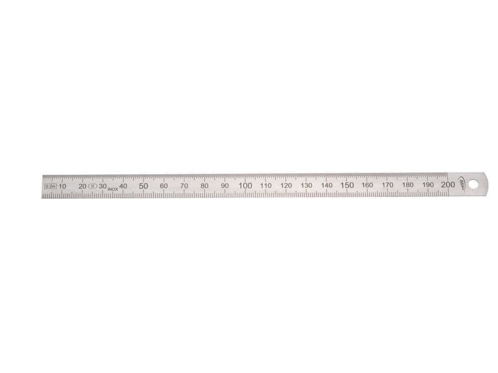 HELIOS-PREISSER Stahlmaßstab biegsam EG-Prüfzeichen Genauigkeit II, 200 x 13 x 0.5 mm, 0460222
