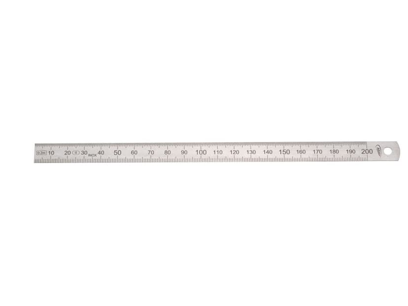 HELIOS-PREISSER Stahlmaßstab biegsam EG-Prüfzeichen Genauigkeit II, 200 x 13 x 0.5 mm, 0460222 - 1