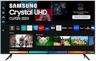 Samsung TV Crystal UHD 4K 2023 43CU7025 Smart TV de 43" avec PurColor, Processeur Crystal UHD, SmartThings, Contrast Enhancer avec HDR10+ et Smart TV Powered by Tizen